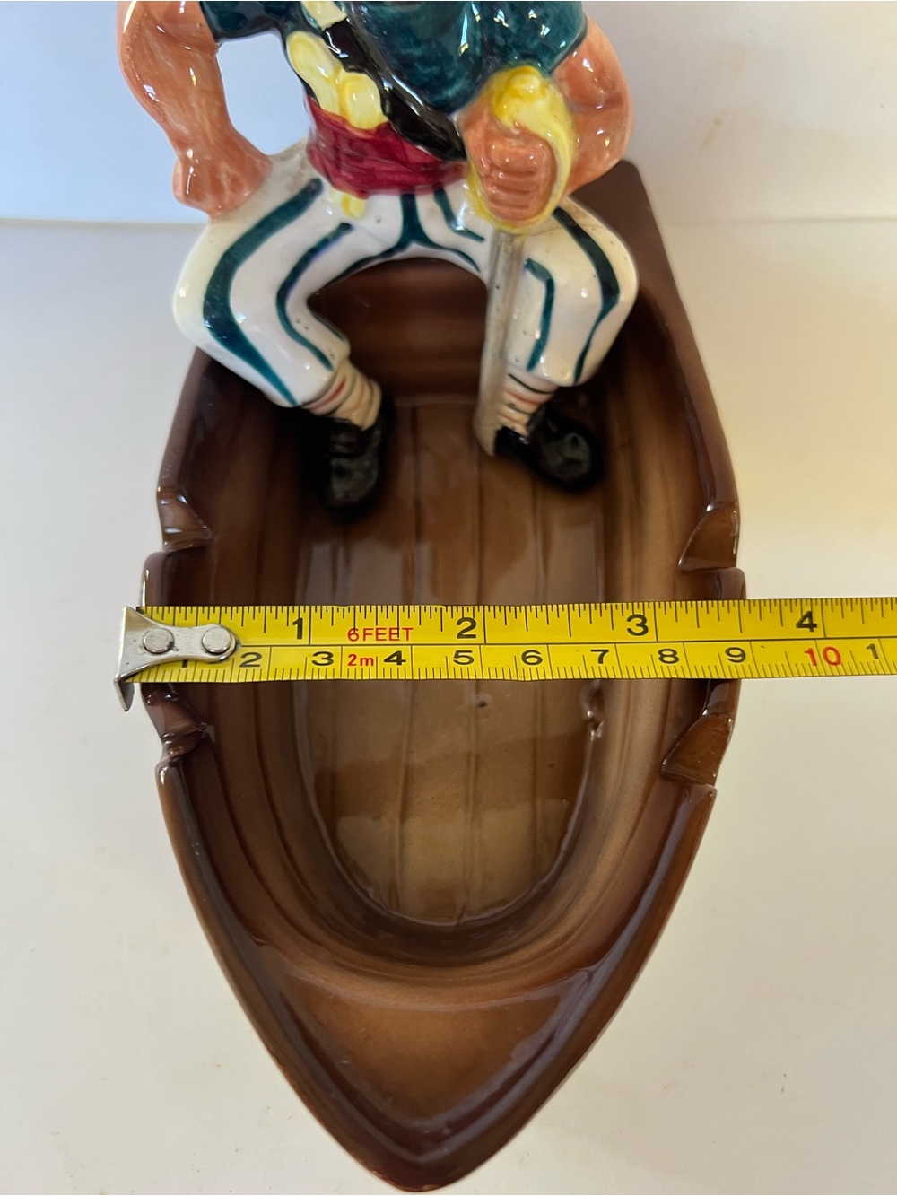Antique ashtray 1960’s Swank vintage pirate Sailor collectible retro charm EUC - Picture 7 of 7